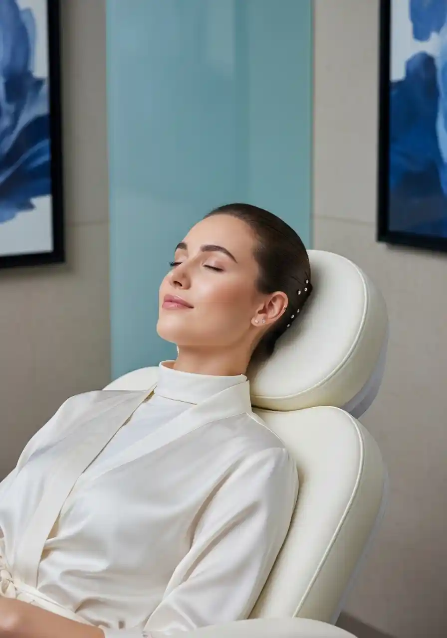 Luxurious treatment room at Amer Clinic London