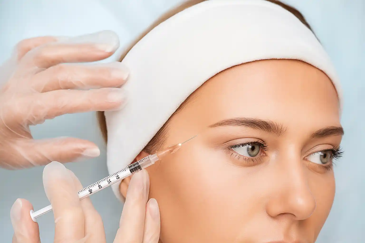 Woman with flawless skin after full face rejuvenation treatment at Amer Clinic London